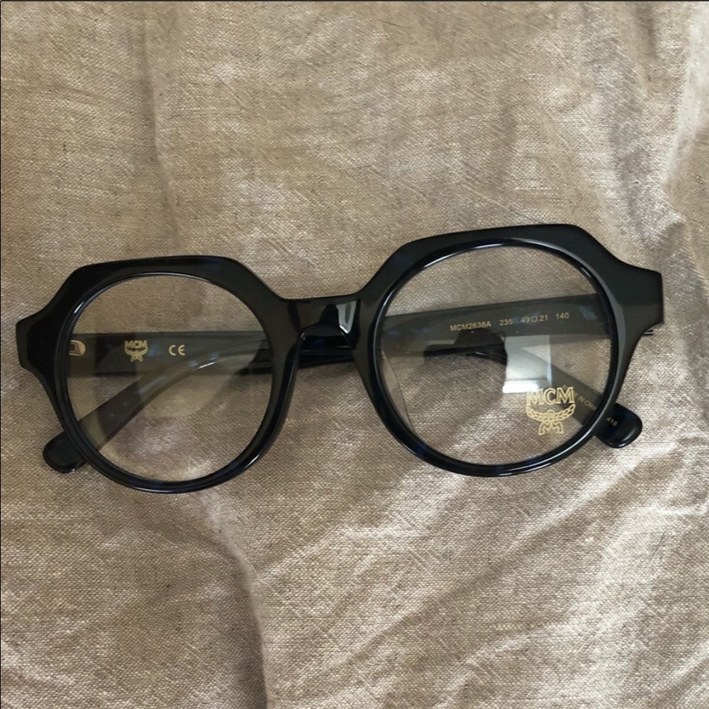 MCM blue tortoiseshell glasses NWT